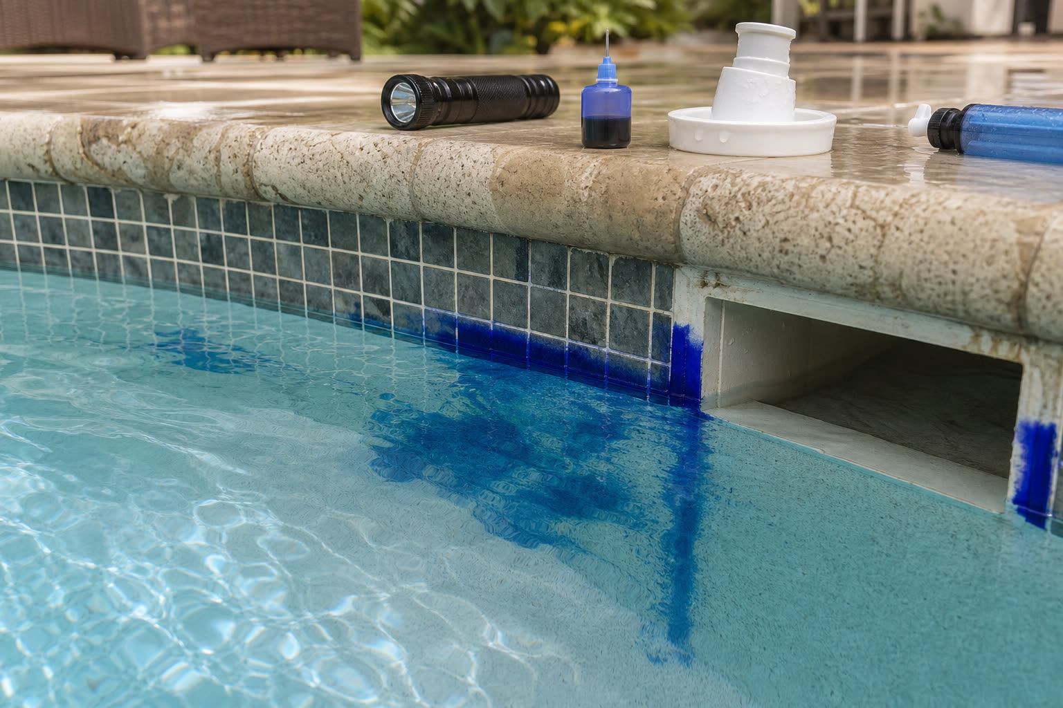 Sarasota Fl Pool Leak Detection Close Up near Sarasota